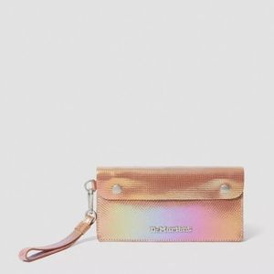 Dr Martens Snakeskin Pink Iridescent Wristlet Wallet